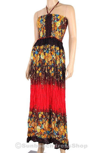 Bohemian Fashion Summer Maxi Sun Dress