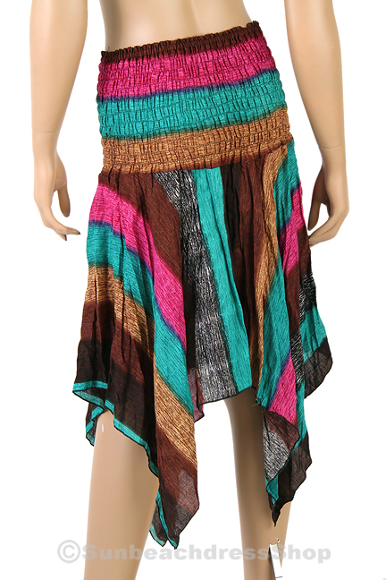 Halter Bohemian Fashion Style Short Sun Dress Skirt Boho Multi Color hm121