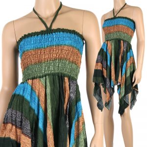 Halter Bohemian Fashion Style Short Sun Dress Skirt Boho Multi Color hm123-0