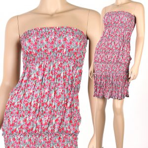 Floral Bohemian Strapless Sundress & Skirt Beach Summer Boho XS S M L md044-0
