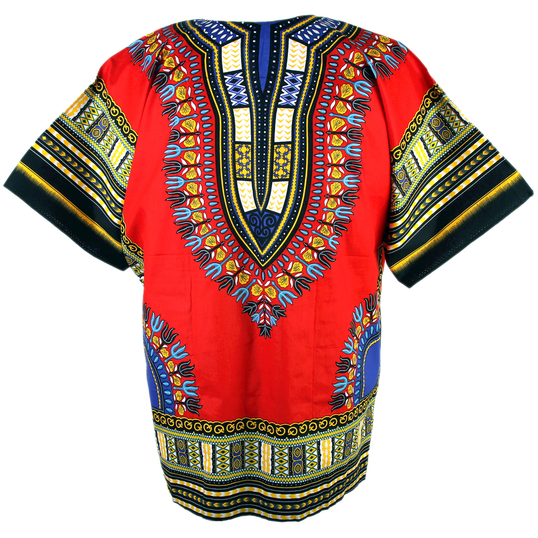 Men Dashiki Shirt Poncho Tribal African Maxican Hippy Black Yellow Free size 