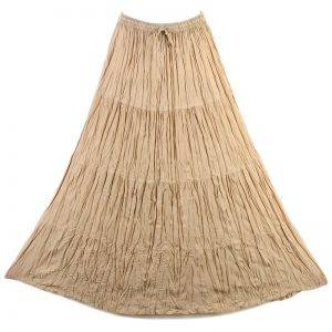 Bohemian Tier Long Cotton Skirt Boho Hippy Hippie Gypsy Brown XS-XL sk167bm-0