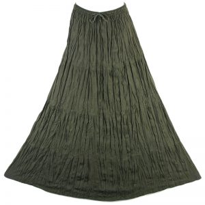 Bohemian Tier Long Cotton Skirt Boho Hippy Hippie Gypsy Green XS-XL sk167t-0