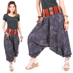Tribal Hmong Genie Harem Gypsy Hippy Casual Trousers Pants Aladdin hp06-0