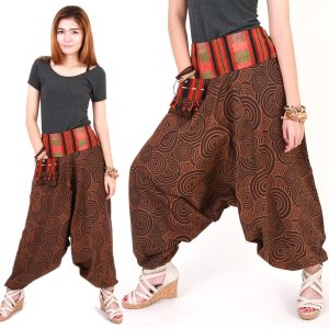 Tribal Hmong Genie Harem Gypsy Hippy Casual Trousers Pants Aladdin hp07-0
