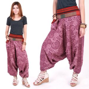 Tribal Hmong Genie Harem Gypsy Hippy Casual Trousers Pants Aladdin hp10-0