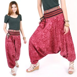 Tribal Hmong Genie Harem Gypsy Hippy Casual Trousers Pants Aladdin hp17r-0