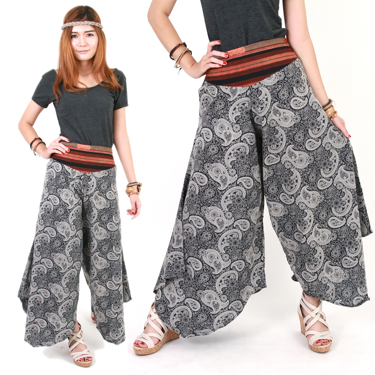 Stylish Hmong Genie Harem Gypsy Hippy Trousers Pants Woman hp29d ...
