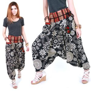 Tribal Hmong Genie Harem Gypsy Hippy Casual Trousers Pants Aladdin hp67bd-0