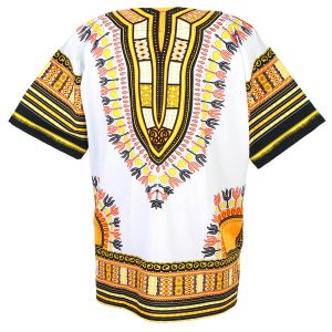African Dashiki Mexican Poncho Hippie Tribal Ethic Boho Shirt White ad12wy-7566