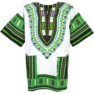 African Dashiki Mexican Poncho Hippie Tribal Ethic Boho Shirt White ad12wt1-0
