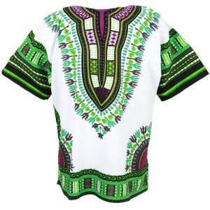 African Dashiki Mexican Poncho Hippie Tribal Ethic Boho Shirt White ad12wt1-7558