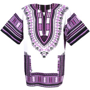 African Dashiki Mexican Poncho Hippie Tribal Ethic Boho Shirt White ad12wv1-0