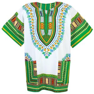 African Dashiki Mexican Poncho Hippie Tribal Ethic Boho Shirt White ad12wt2-0