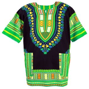 African Dashiki Mexican Poncho Hippie Tribal Ethic Boho Shirt Black ad13t-0