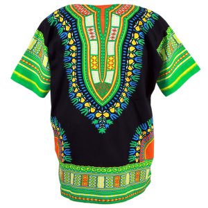 African Dashiki Mexican Poncho Hippie Tribal Ethic Boho Shirt Black ad13t-6871