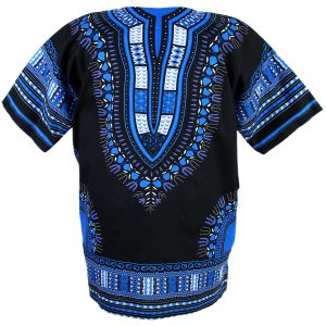 African Dashiki Mexican Poncho Hippie Tribal Ethic Boho Shirt Black ad14s-6881