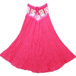 Bohemian Crochet Cotton Skirt Boho Hippy Hippie Gypsy Pink XS-XL sk168p-0