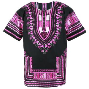 African Dashiki Mexican Poncho Hippie Tribal Ethic Boho Shirt Black ad14p-0