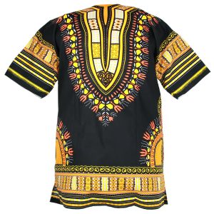 African Dashiki Mexican Poncho Hippie Tribal Ethic Boho Shirt Black ad14y-7597