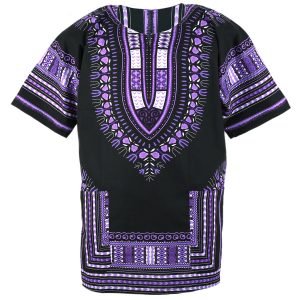 African Dashiki Mexican Poncho Hippie Tribal Ethic Boho Shirt Black ad14v-0