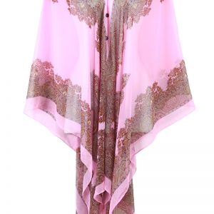 Charm Kaftan Caftan Tunic Dress Wing Blouses Scarf Beach Cover Up Pink ts32p2-7669
