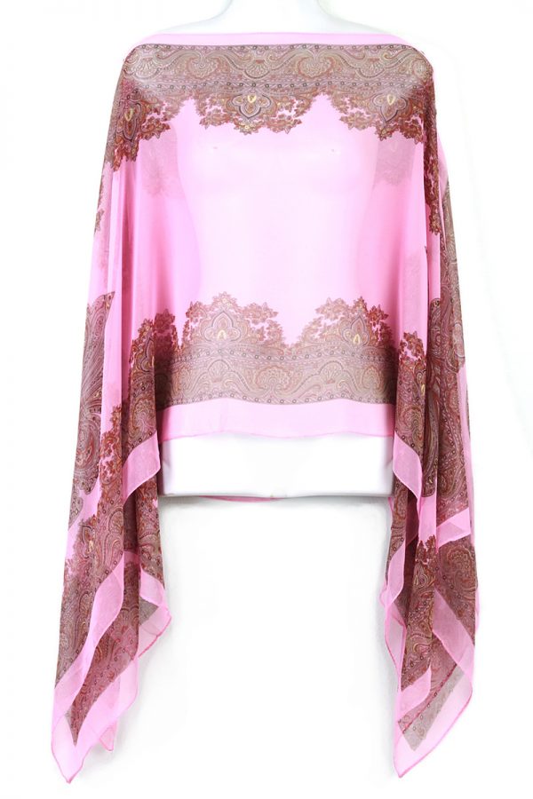 Charm Kaftan Caftan Tunic Dress Wing Blouses Scarf Beach Cover Up Pink ts32p2-7673