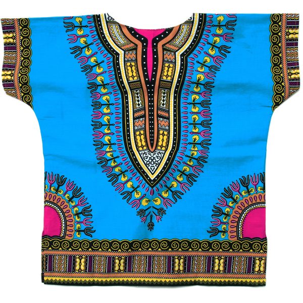 Cotton Kids African Mexican Poncho Boys Girls Dashiki & Shorts Set L bl011c-8339