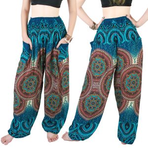 Harem Trousers - Aladdin Smock Pants Hippie Boho Jumpsuit Charm aj105z-0
