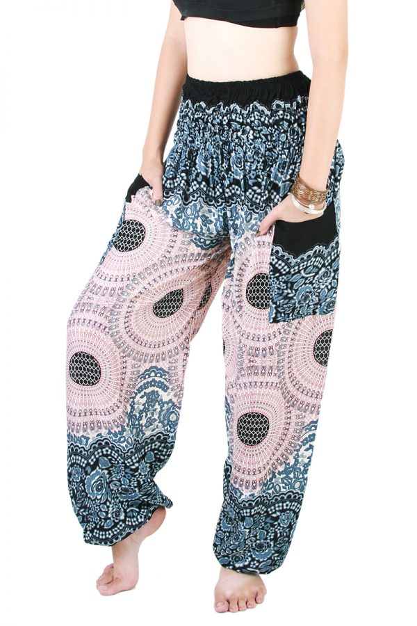 Harem Trousers - Aladdin Smock Pants Hippie Boho Jumpsuit Charm aj105w-8571