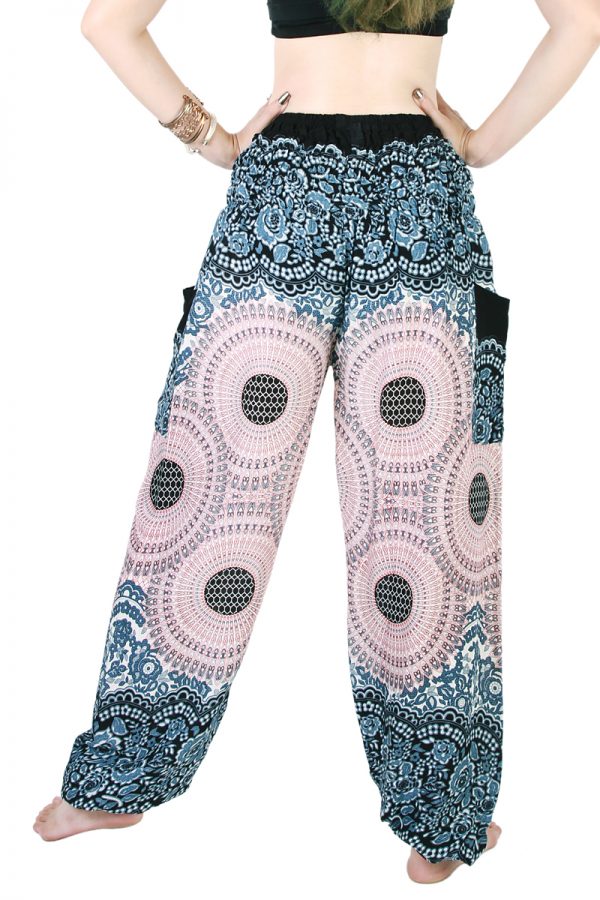 Harem Trousers - Aladdin Smock Pants Hippie Boho Jumpsuit Charm aj105w-8569
