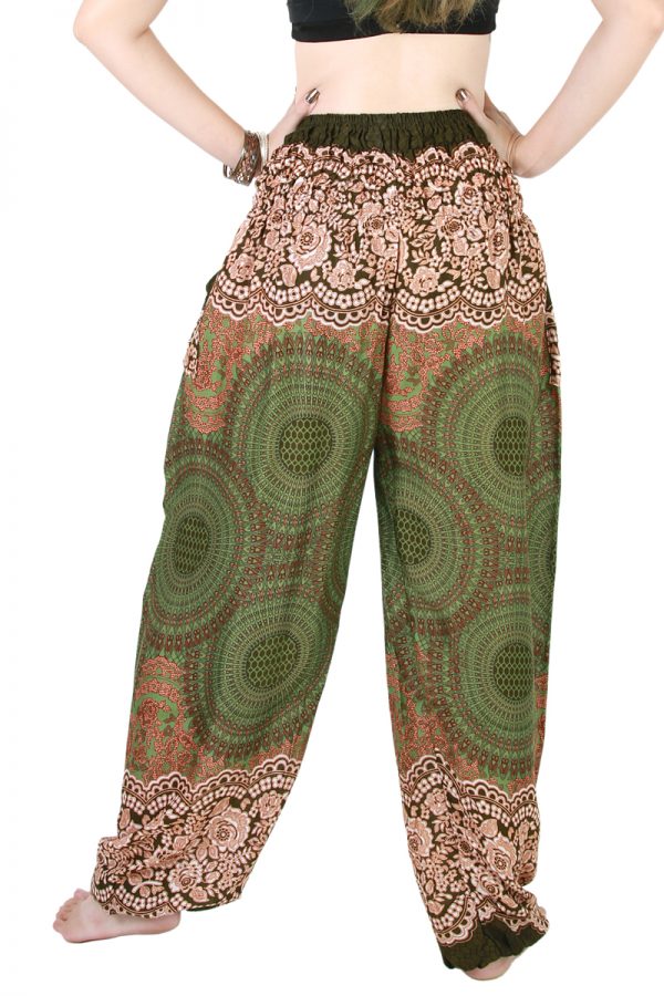 Harem Trousers - Aladdin Smock Pants Hippie Boho Jumpsuit Charm aj105t-8575