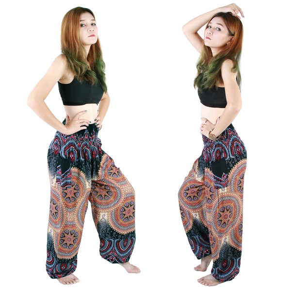 Harem Trousers - Aladdin Smock Pants Hippie Boho Jumpsuit Charm aj105d-8579