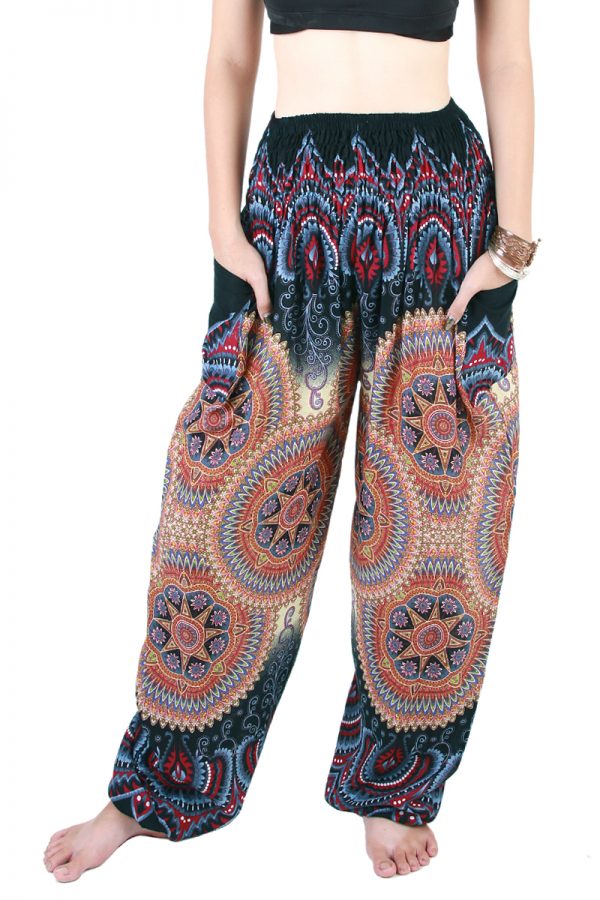 Harem Trousers - Aladdin Smock Pants Hippie Boho Jumpsuit Charm aj105d-8581