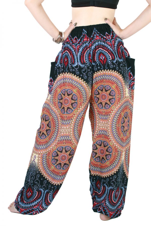 Harem Trousers - Aladdin Smock Pants Hippie Boho Jumpsuit Charm aj105d-8580