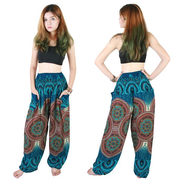 Harem Trousers - Aladdin Smock Pants Hippie Boho Jumpsuit Charm aj105z-8586