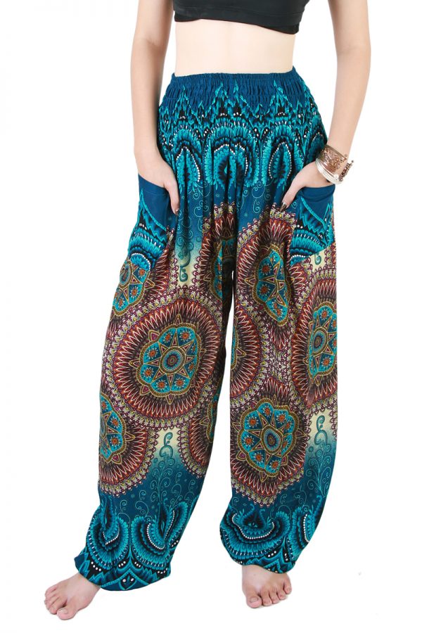 Harem Trousers - Aladdin Smock Pants Hippie Boho Jumpsuit Charm aj105z-8587