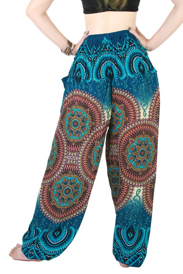 Harem Trousers - Aladdin Smock Pants Hippie Boho Jumpsuit Charm aj105z-8584